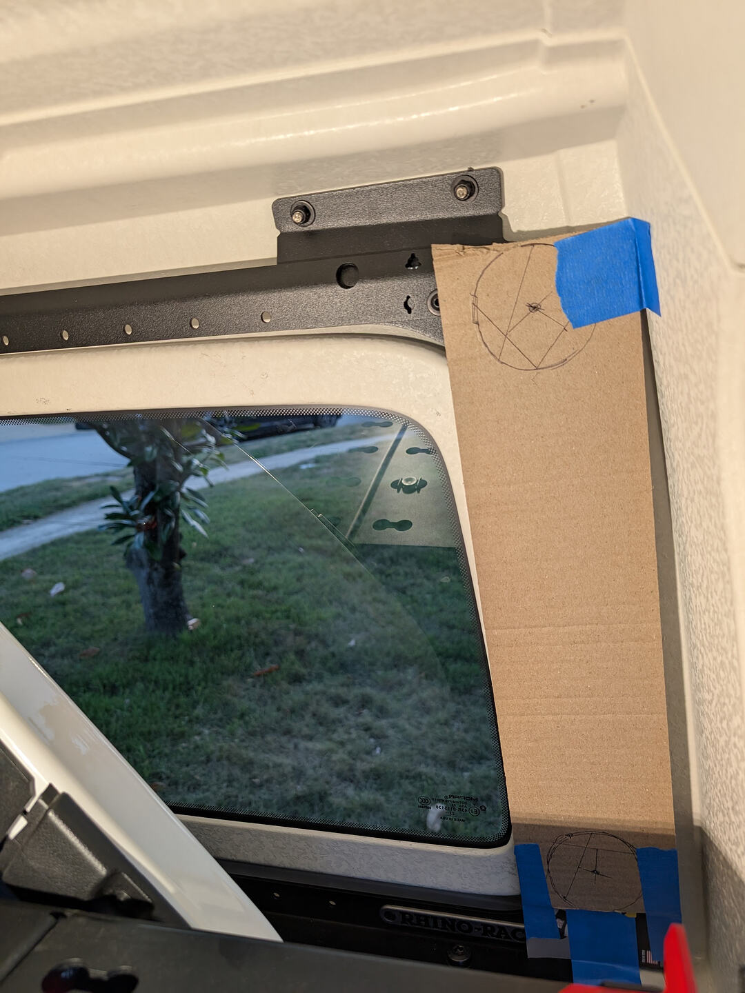 templating the holes